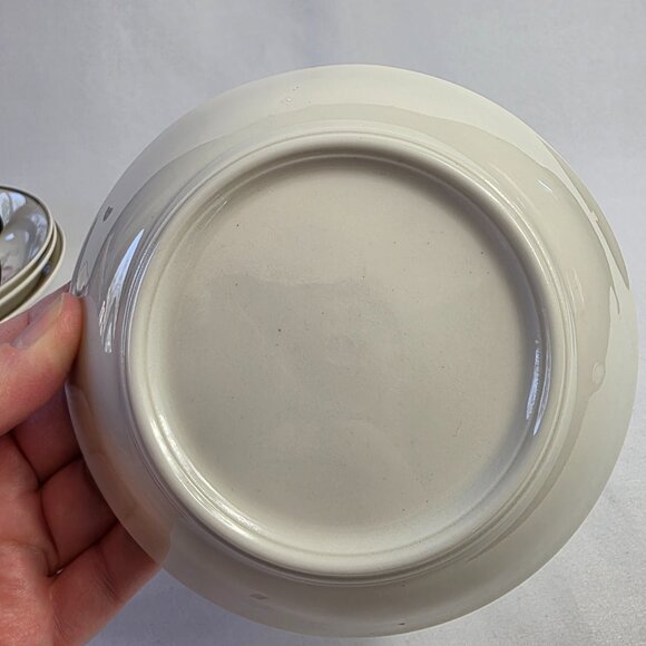 FOUR Manor House Spring Glory Fruit Bowls Pink & White Floral Gray Leaves - Picture 15 of 15